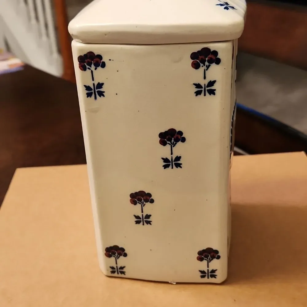 Schweiz Vintage German-Made Tall Tea Canister